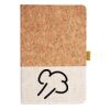 Cork And Heathered Fabric Hardcover Journal 5.5" X 8.25" Thumbnail