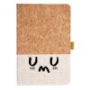 Cork And Heathered Fabric Hardcover Journal 5.5" X 8.25" Thumbnail