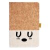 Cork And Heathered Fabric Hardcover Journal 5.5" X 8.25" Thumbnail