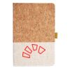 Cork And Heathered Fabric Hardcover Journal 5.5" X 8.25" Thumbnail