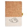 Cork And Heathered Fabric Hardcover Journal 5.5" X 8.25" Thumbnail