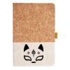 Cork And Heathered Fabric Hardcover Journal 5.5" X 8.25" Thumbnail