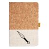 Cork And Heathered Fabric Hardcover Journal 5.5" X 8.25" Thumbnail