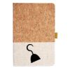 Cork And Heathered Fabric Hardcover Journal 5.5" X 8.25" Thumbnail