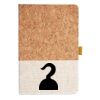 Cork And Heathered Fabric Hardcover Journal 5.5" X 8.25" Thumbnail