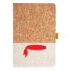 Cork And Heathered Fabric Hardcover Journal 5.5" X 8.25" Thumbnail