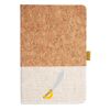 Cork And Heathered Fabric Hardcover Journal 5.5" X 8.25" Thumbnail