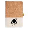Cork And Heathered Fabric Hardcover Journal 5.5" X 8.25" Thumbnail