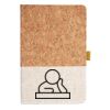 Cork And Heathered Fabric Hardcover Journal 5.5" X 8.25" Thumbnail