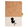 Cork And Heathered Fabric Hardcover Journal 5.5" X 8.25" Thumbnail