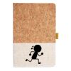 Cork And Heathered Fabric Hardcover Journal 5.5" X 8.25" Thumbnail