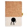 Cork And Heathered Fabric Hardcover Journal 5.5" X 8.25" Thumbnail