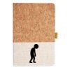 Cork And Heathered Fabric Hardcover Journal 5.5" X 8.25" Thumbnail