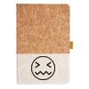Cork And Heathered Fabric Hardcover Journal 5.5" X 8.25" Thumbnail