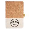 Cork And Heathered Fabric Hardcover Journal 5.5" X 8.25" Thumbnail