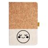 Cork And Heathered Fabric Hardcover Journal 5.5" X 8.25" Thumbnail