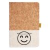 Cork And Heathered Fabric Hardcover Journal 5.5" X 8.25" Thumbnail