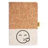 Cork And Heathered Fabric Hardcover Journal 5.5" X 8.25" Thumbnail