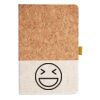 Cork And Heathered Fabric Hardcover Journal 5.5" X 8.25" Thumbnail