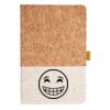 Cork And Heathered Fabric Hardcover Journal 5.5" X 8.25" Thumbnail