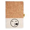 Cork And Heathered Fabric Hardcover Journal 5.5" X 8.25" Thumbnail