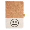 Cork And Heathered Fabric Hardcover Journal 5.5" X 8.25" Thumbnail