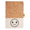 Cork And Heathered Fabric Hardcover Journal 5.5" X 8.25" Thumbnail