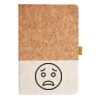 Cork And Heathered Fabric Hardcover Journal 5.5" X 8.25" Thumbnail