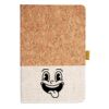 Cork And Heathered Fabric Hardcover Journal 5.5" X 8.25" Thumbnail