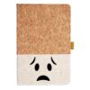 Cork And Heathered Fabric Hardcover Journal 5.5" X 8.25" Thumbnail