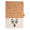 Cork And Heathered Fabric Hardcover Journal 5.5" X 8.25" Thumbnail