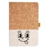 Cork And Heathered Fabric Hardcover Journal 5.5" X 8.25" Thumbnail