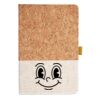 Cork And Heathered Fabric Hardcover Journal 5.5" X 8.25" Thumbnail