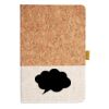 Cork And Heathered Fabric Hardcover Journal 5.5" X 8.25" Thumbnail