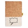 Cork And Heathered Fabric Hardcover Journal 5.5" X 8.25" Thumbnail