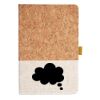 Cork And Heathered Fabric Hardcover Journal 5.5" X 8.25" Thumbnail