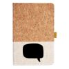 Cork And Heathered Fabric Hardcover Journal 5.5" X 8.25" Thumbnail