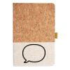 Cork And Heathered Fabric Hardcover Journal 5.5" X 8.25" Thumbnail