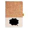 Cork And Heathered Fabric Hardcover Journal 5.5" X 8.25" Thumbnail