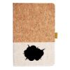 Cork And Heathered Fabric Hardcover Journal 5.5" X 8.25" Thumbnail