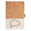 Cork And Heathered Fabric Hardcover Journal 5.5" X 8.25" Thumbnail