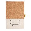 Cork And Heathered Fabric Hardcover Journal 5.5" X 8.25" Thumbnail