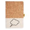 Cork And Heathered Fabric Hardcover Journal 5.5" X 8.25" Thumbnail
