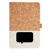 Cork And Heathered Fabric Hardcover Journal 5.5" X 8.25" Thumbnail