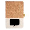 Cork And Heathered Fabric Hardcover Journal 5.5" X 8.25" Thumbnail