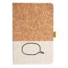 Cork And Heathered Fabric Hardcover Journal 5.5" X 8.25" Thumbnail
