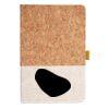 Cork And Heathered Fabric Hardcover Journal 5.5" X 8.25" Thumbnail