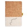 Cork And Heathered Fabric Hardcover Journal 5.5" X 8.25" Thumbnail