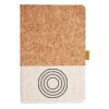 Cork And Heathered Fabric Hardcover Journal 5.5" X 8.25" Thumbnail
