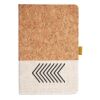 Cork And Heathered Fabric Hardcover Journal 5.5" X 8.25" Thumbnail